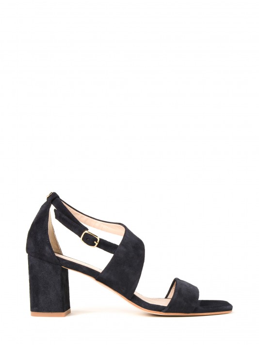 Heel leather sandal