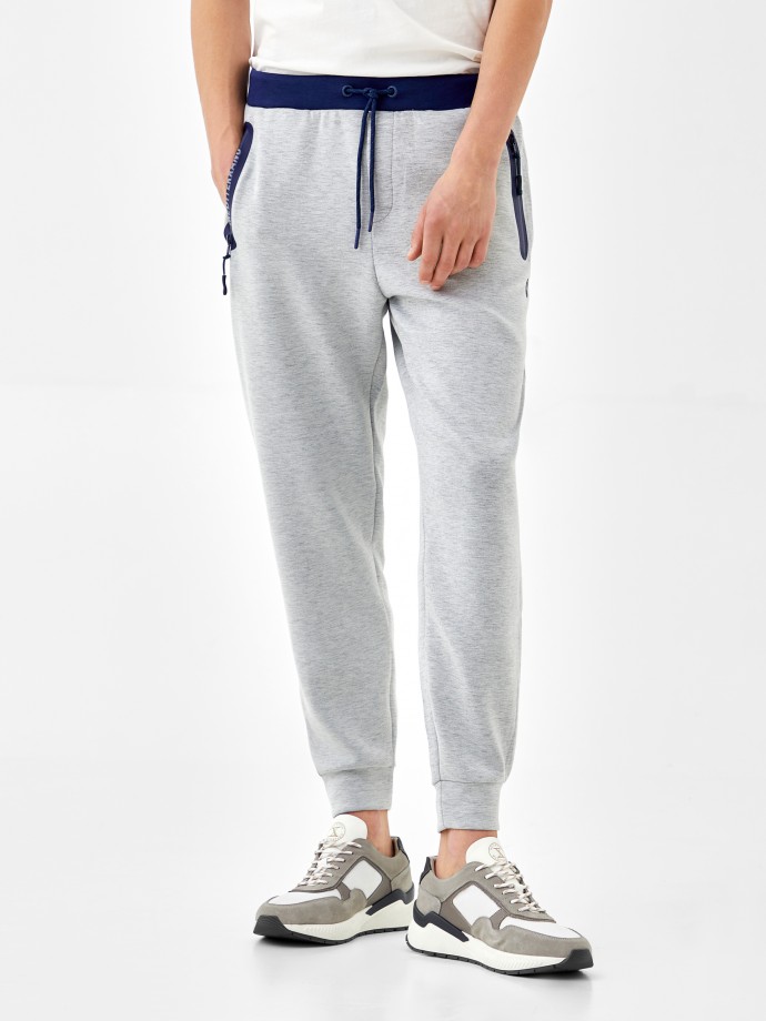 Knitted jogger trousers