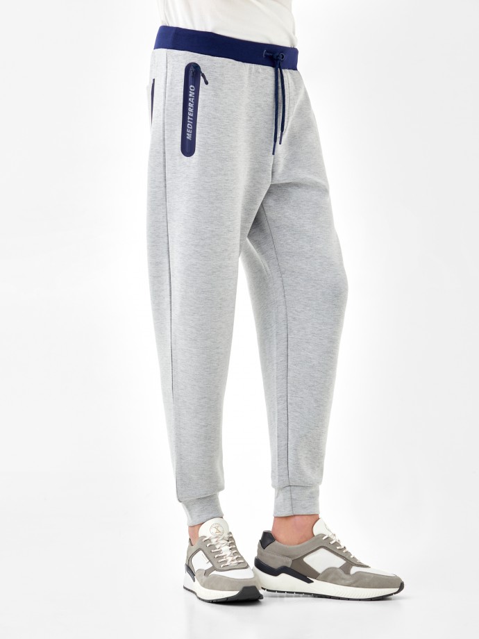 Knitted jogger trousers