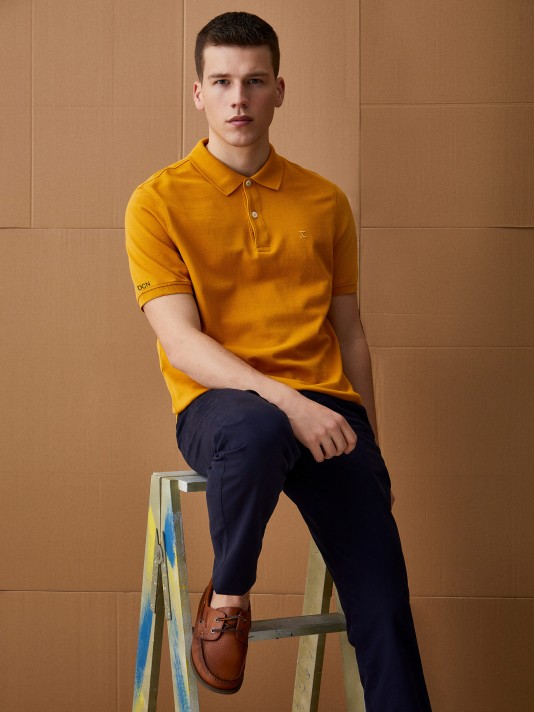 100% cotton pique polo shirt