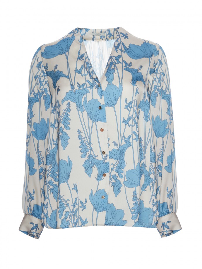 Blouse with floral print