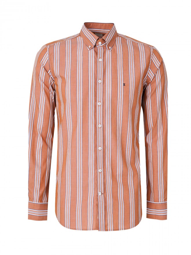 Camisa slim fit con rayas Camisa slim fit con rayas