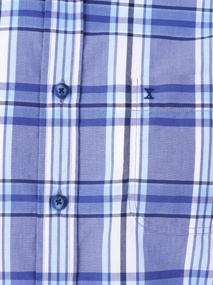 Regular Fit shirt with checkered pattern