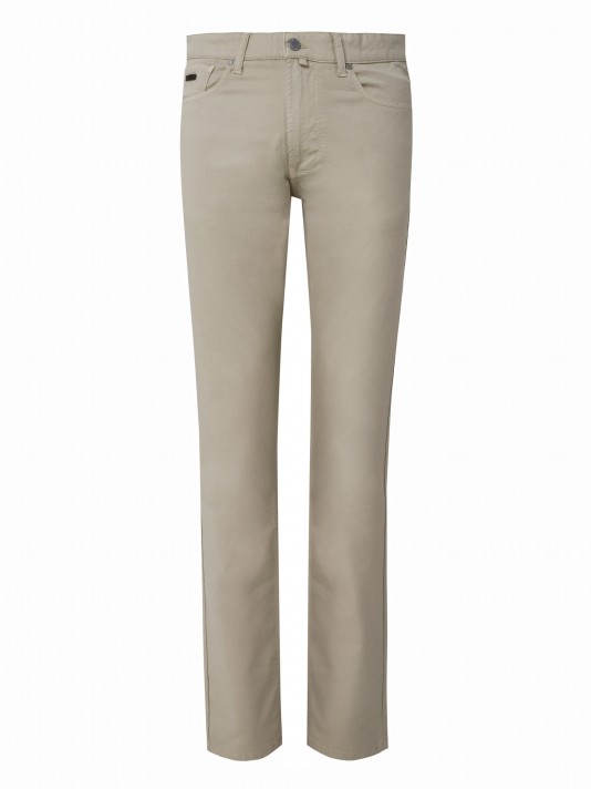 Regular fit trousers in strech cotton