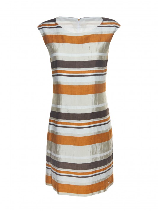 Linen striped dress