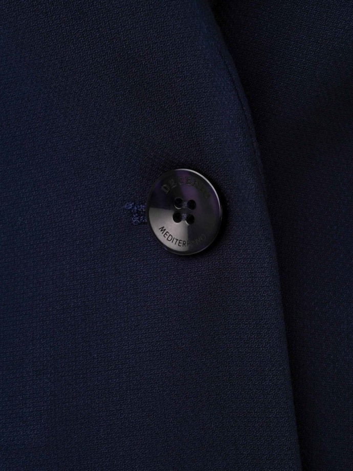 Navy blue regular fit blazer
