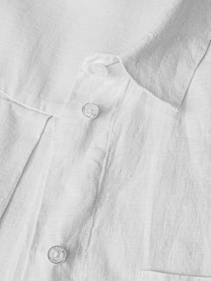 Long oversize linen shirt