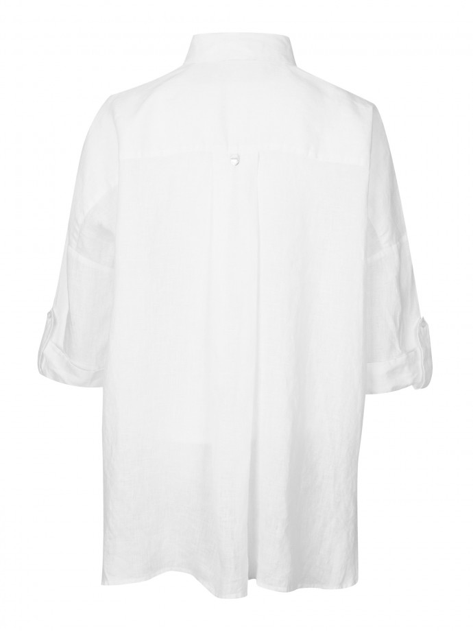 Long oversize linen shirt