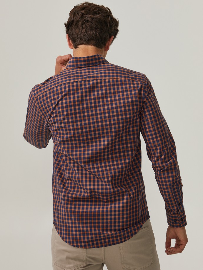 Slim fit shirt in checkered pattern