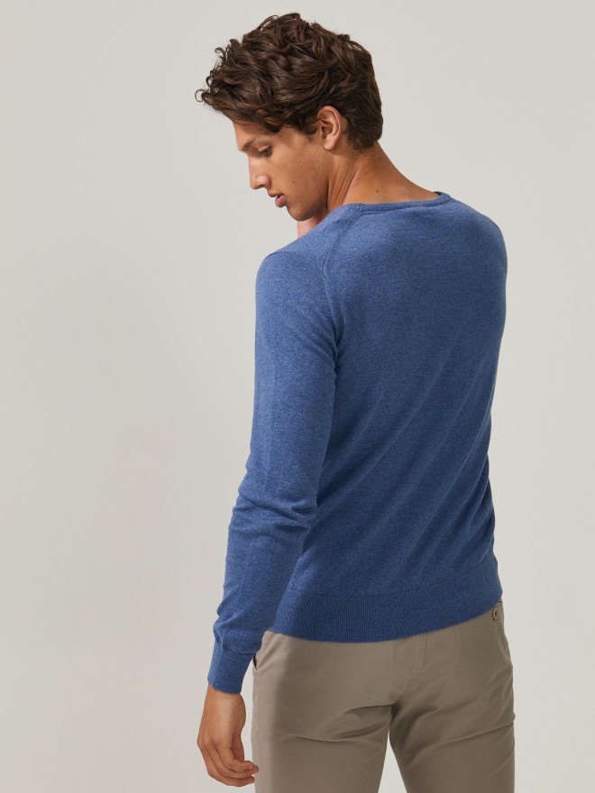 Camisola com decote redondo