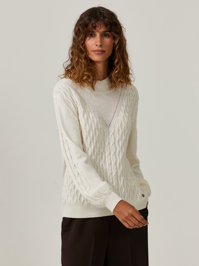 Structured wool sweater