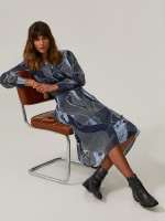 Long printed dress