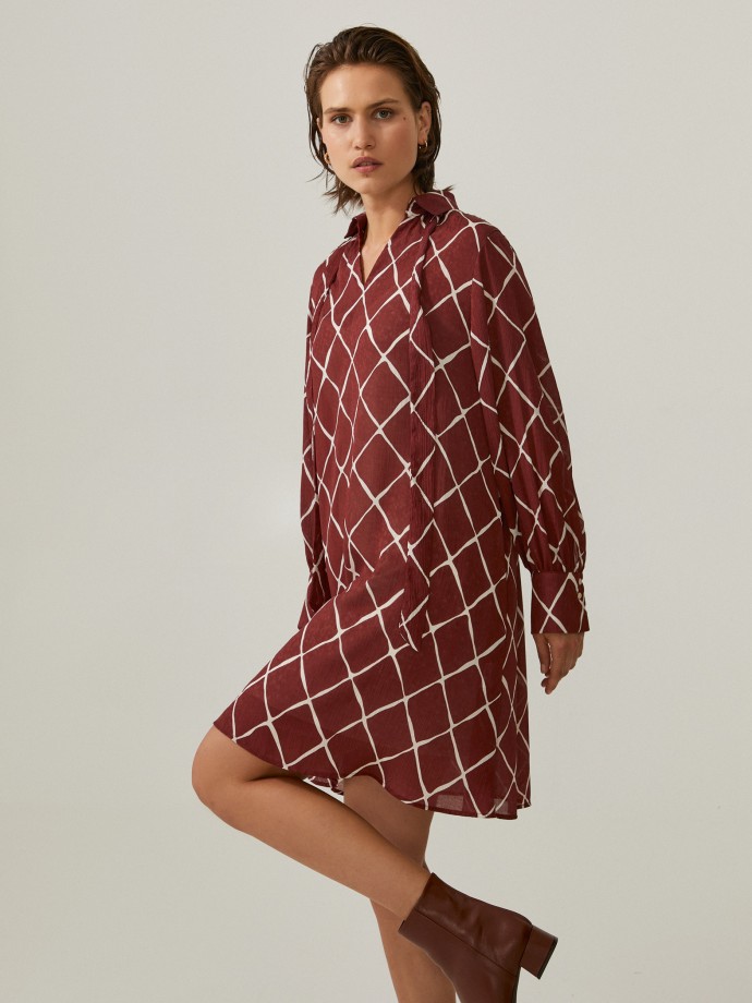 Vestido estampado losangos Vestido estampado losangos
