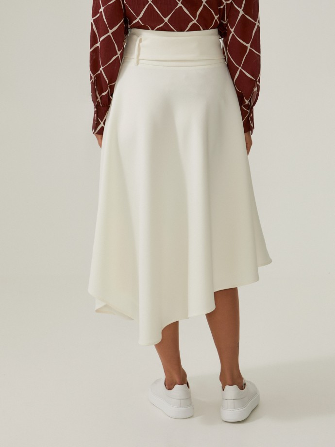 Asymmetrical long skirt