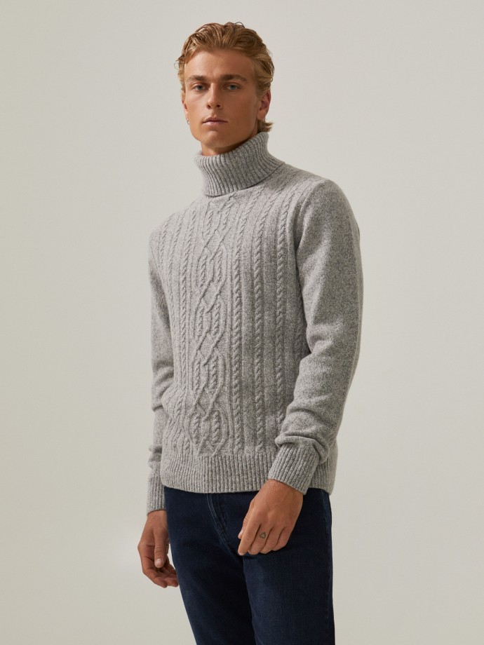 High neck jersey
