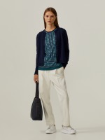 Cardigan with silk and cashmere