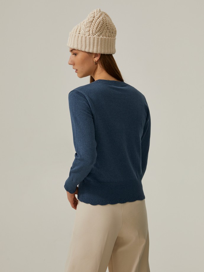 Rhombus structured sweater