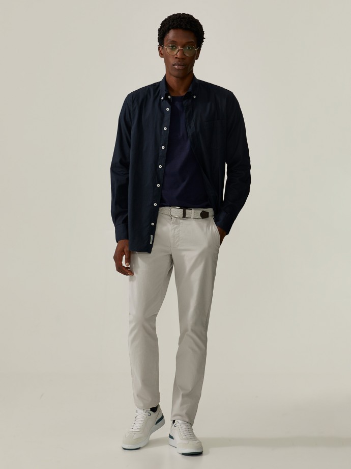 Regular fit twill shirt