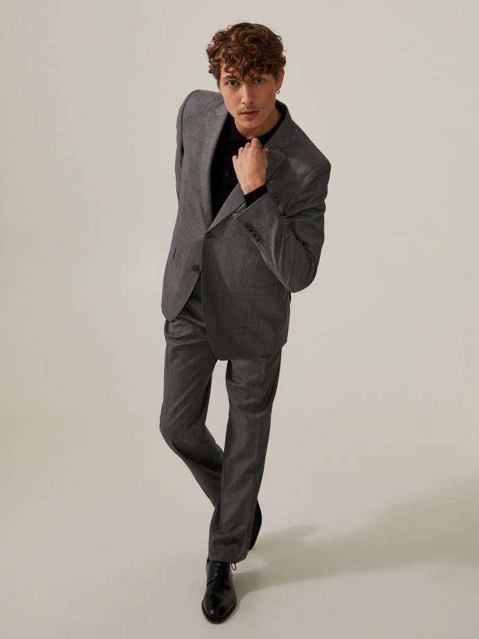 Regular fit grey suit