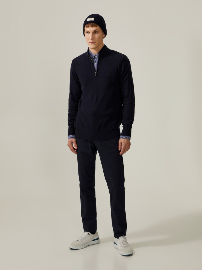 Zip Knitted Jumper