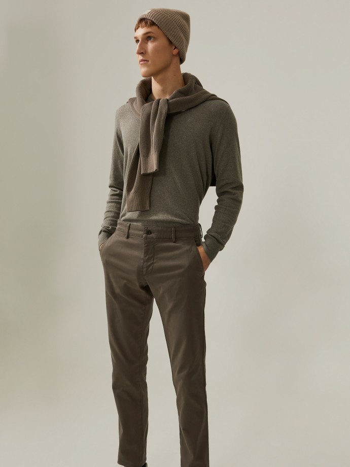 Slim fit chino trousers
