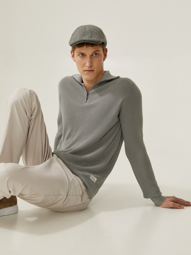 Zip Knitted Jumper Zip Knitted Jumper