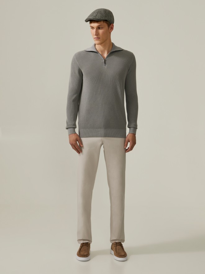 Zip Knitted Jumper Zip Knitted Jumper