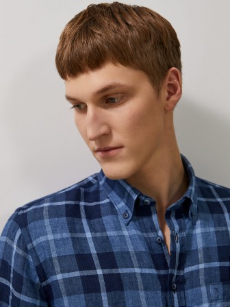 Linen plaid shirt Linen plaid shirt