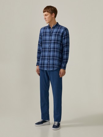 Linen plaid shirt Linen plaid shirt