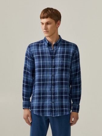 Linen plaid shirt Linen plaid shirt