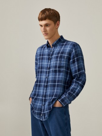 Linen plaid shirt Linen plaid shirt