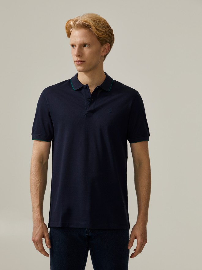 Polo em algodão mercerizado Polo em algodão mercerizado