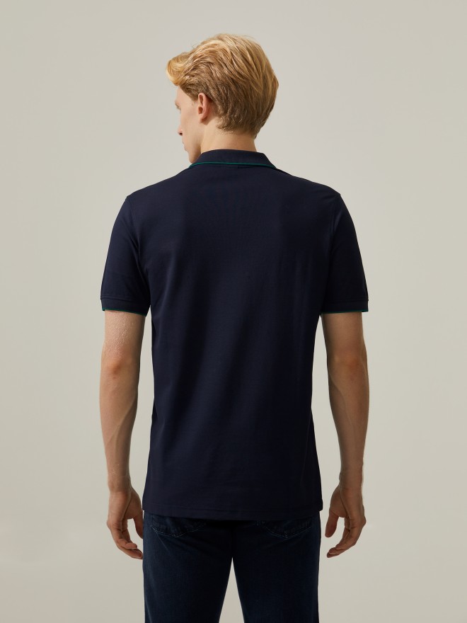 Polo em algodão mercerizado Polo em algodão mercerizado