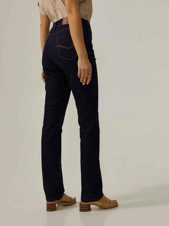 Regular fit denim pants