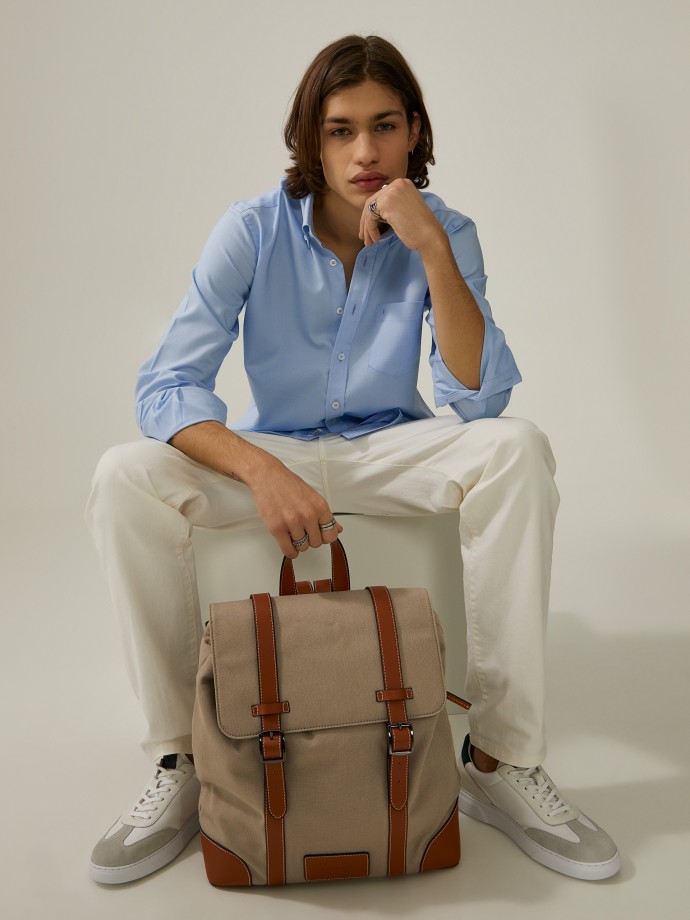 Regular fit cotton shirt