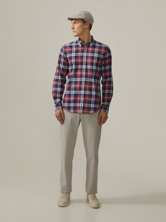 Regular fit plaid shirt