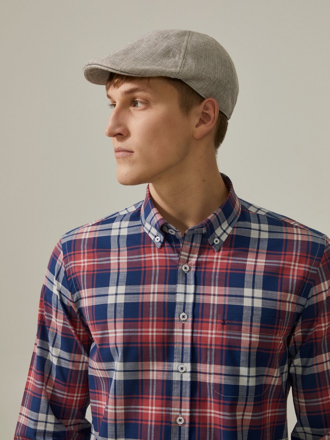 Regular fit plaid shirt