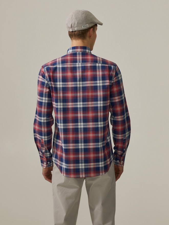 Regular fit plaid shirt
