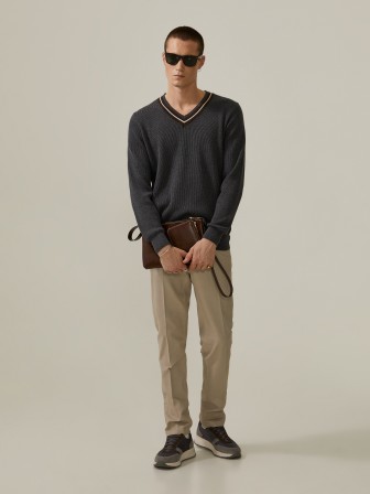 Rib knit pullover Rib knit pullover