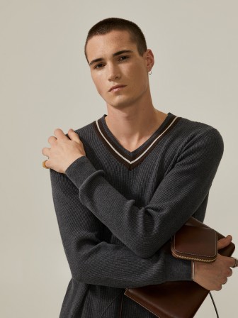 Rib knit pullover Rib knit pullover