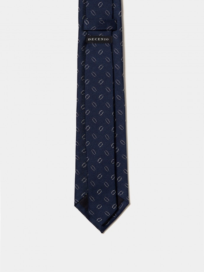 Silk and cotton tie