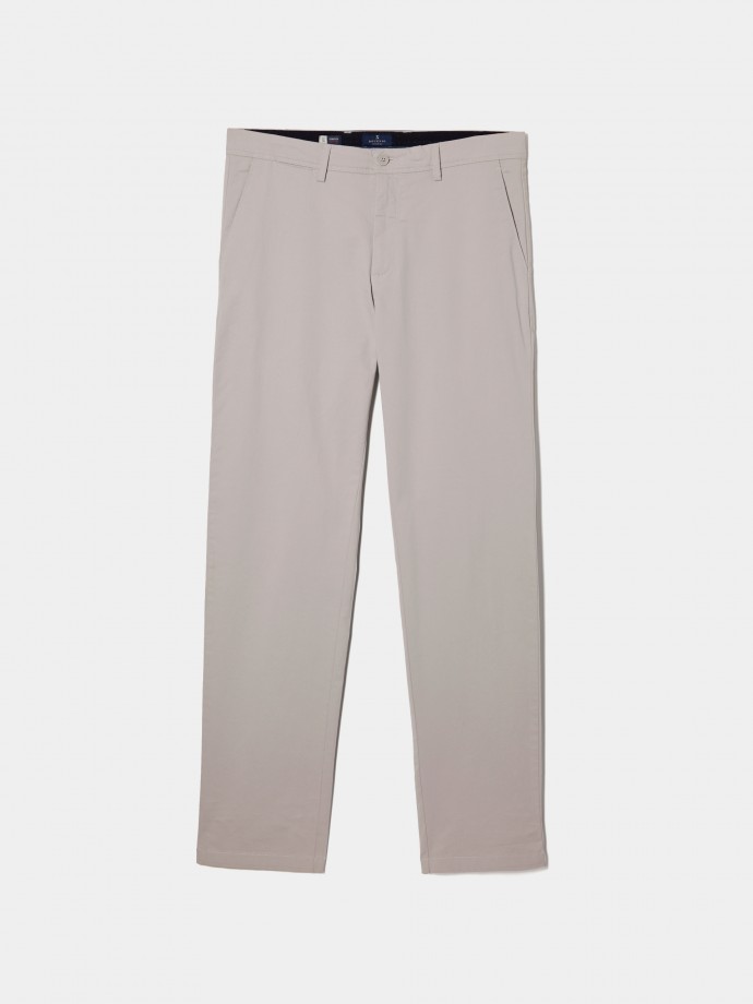 Calas chino regular fit em sarja
