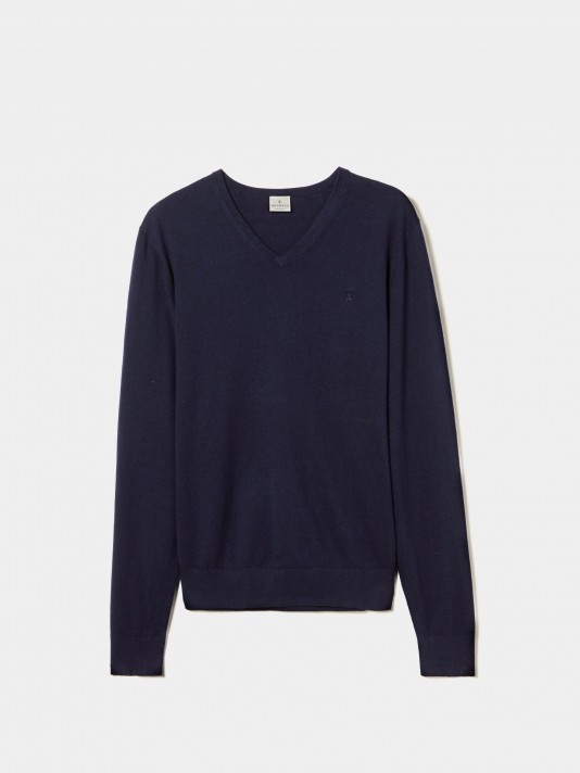 Cotton and cashmere pullover