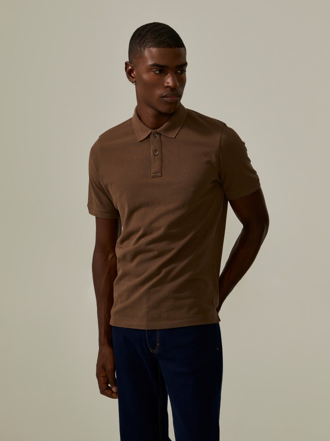 Polo piqué de algodão Polo piqué de algodão