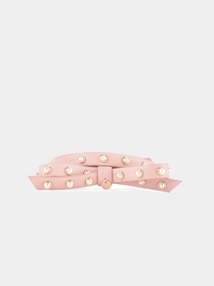 Belt with pearls