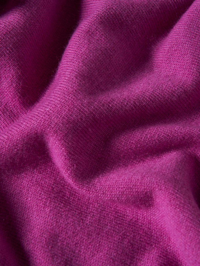 Jersey de cuello alto en lana merino y cashmere