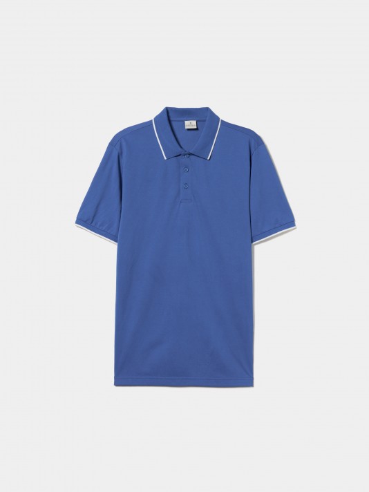 Polo in mercerized cotton