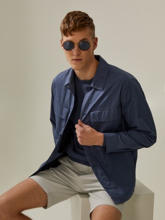 Twill overshirt