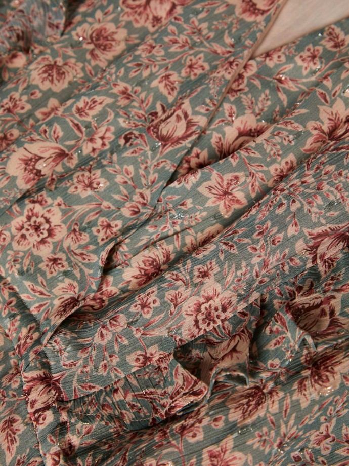 Floral pattern midi dress