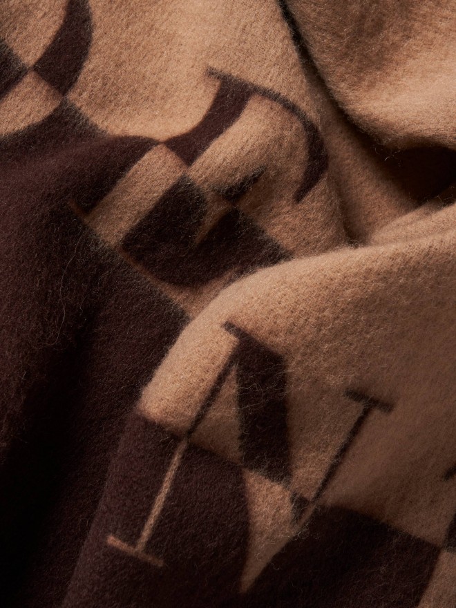 Wool and alpaca scarf